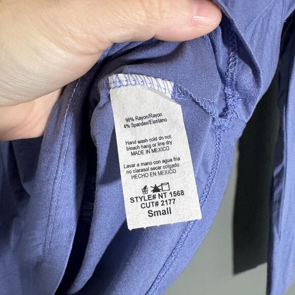 Noble U Women's Whimsygoth Lace Trim Blue T-Shirt - Size Small - Coquette Top - Picture 5 of 6